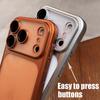 Soft Matte Phone Case For iPhone 17 16 15 14 13 12 11 Pro Max Air Plus Electroplated Silicone Bumper Back Cases Cover