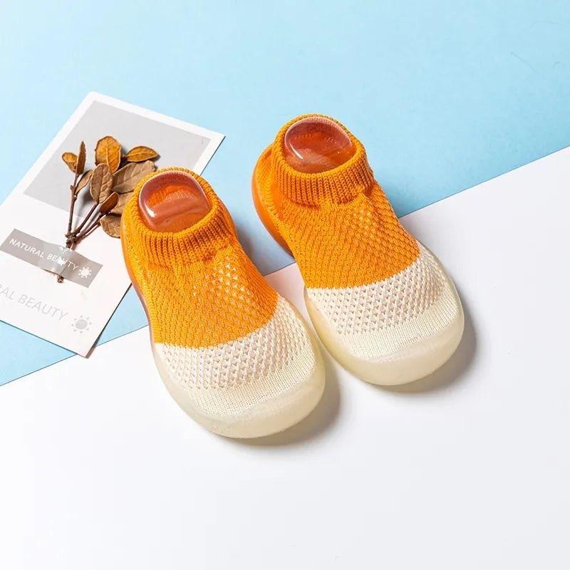 Newborn Baby Shoes Breathable Mesh Kid First Walkers Indoor Socks shoes Toddler Boy Crib Anti-slip Floor Infant Girls Sock 0-4Y