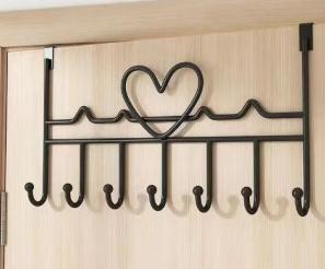 1Pc Hook Behind The Door Cross-Border Punch-Free Clothing Hanging Hat Hanging Entrance Rack Storage And Organization Hook