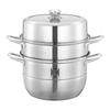 ZISIZ 304 Edelstahl 3-Lagen Dampfgarer & Suppentopf