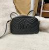 [Pre-Owned] Gucci GG Marmont Small Matelassé Shoulder Bag 'Black' - Very Good #1WG2CTN