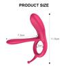 Langtunge Cock Sleeve Ring Vibrator for Men Penis Massasjeapparat 10 Frekvens Klitoral Anal Stimulering Erotiske sexleketøy for par