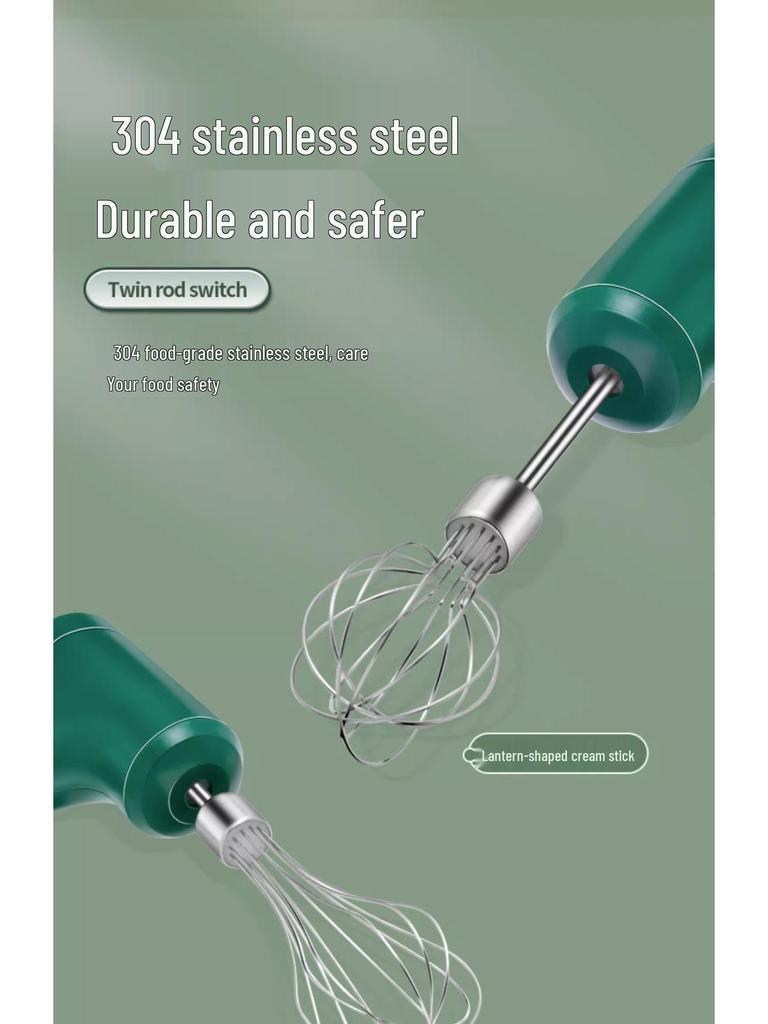 Cordless Automatic Electric Egg Beater & Handheld Whisk for Baking