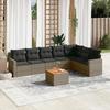 VidaXL Garden Lounge Set with Cushions 8 Pcs, Patio Sofas, Patio Furniture Set, Outdoor Furniture, Grey 3256487