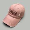 Spring And Summer Hole Design Embroidered Nice Letter Baseball Cap Men'S And Women'S Sunshade Retro Personalized Cap