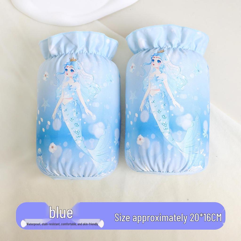 Waterproof Mermaid Sleeves for Girls - Anti-Dirty, Ideal for Autumn and Winter, Ages 3-12