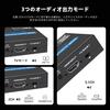 HDMI Audio Splitter with ARC SPDIF Optical Digital RCA Jack Stereo Audio Audio Compatible with Support, 4K@60Hz, 5.1ch + White/Red L/R + 3.5mm Output,