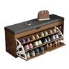 Nordic Wood Shoe Cabinet Home Door Shoe Changing Stool for Living Room Furniture Modern Simple Bench Storage Shoe Rack Organizer
