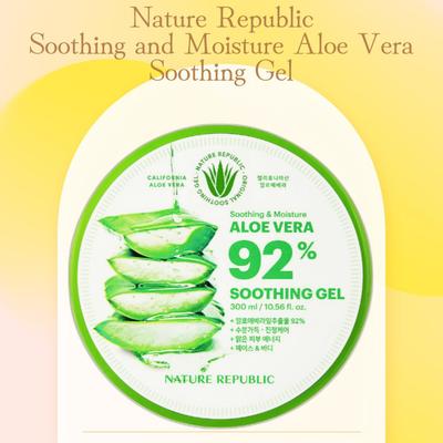 Nature Republic Beruhigendes und feuchtigkeitsspendendes Aloe Vera-Beruhigungsgel, 300 ml