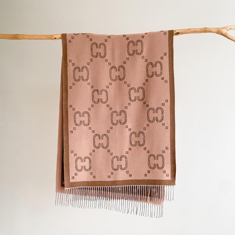 New autumn and winter letter CC imitation cashmere fringed double-sided scarf light luxury high-end air conditioner shawl warm scarf women