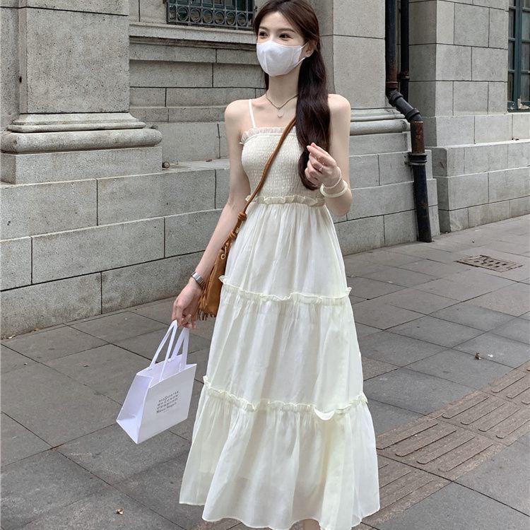 Women’s 2026 Summer Stylish Two-Piece Set: Gentle Style Short Denim Jacket & Mid-Length Camisole Dress