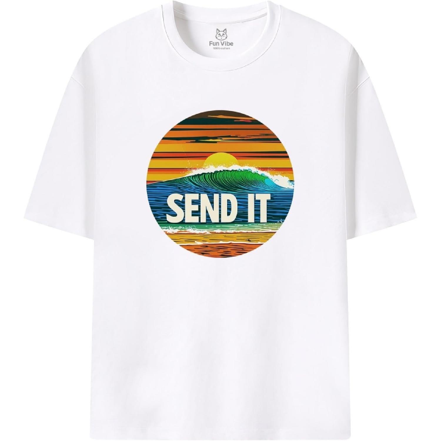 Fun Vibe Send It Graphic T-Shirt S