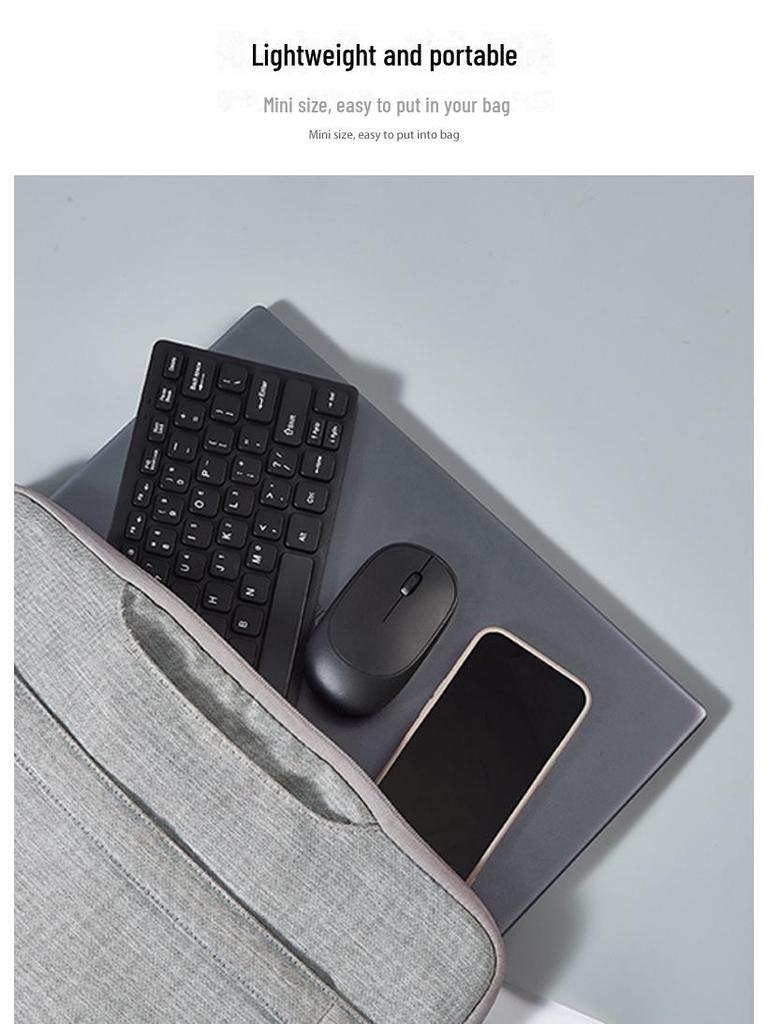 78-Key Mini Silent Wireless Keyboard & Mouse Set for Desktop & Notebook