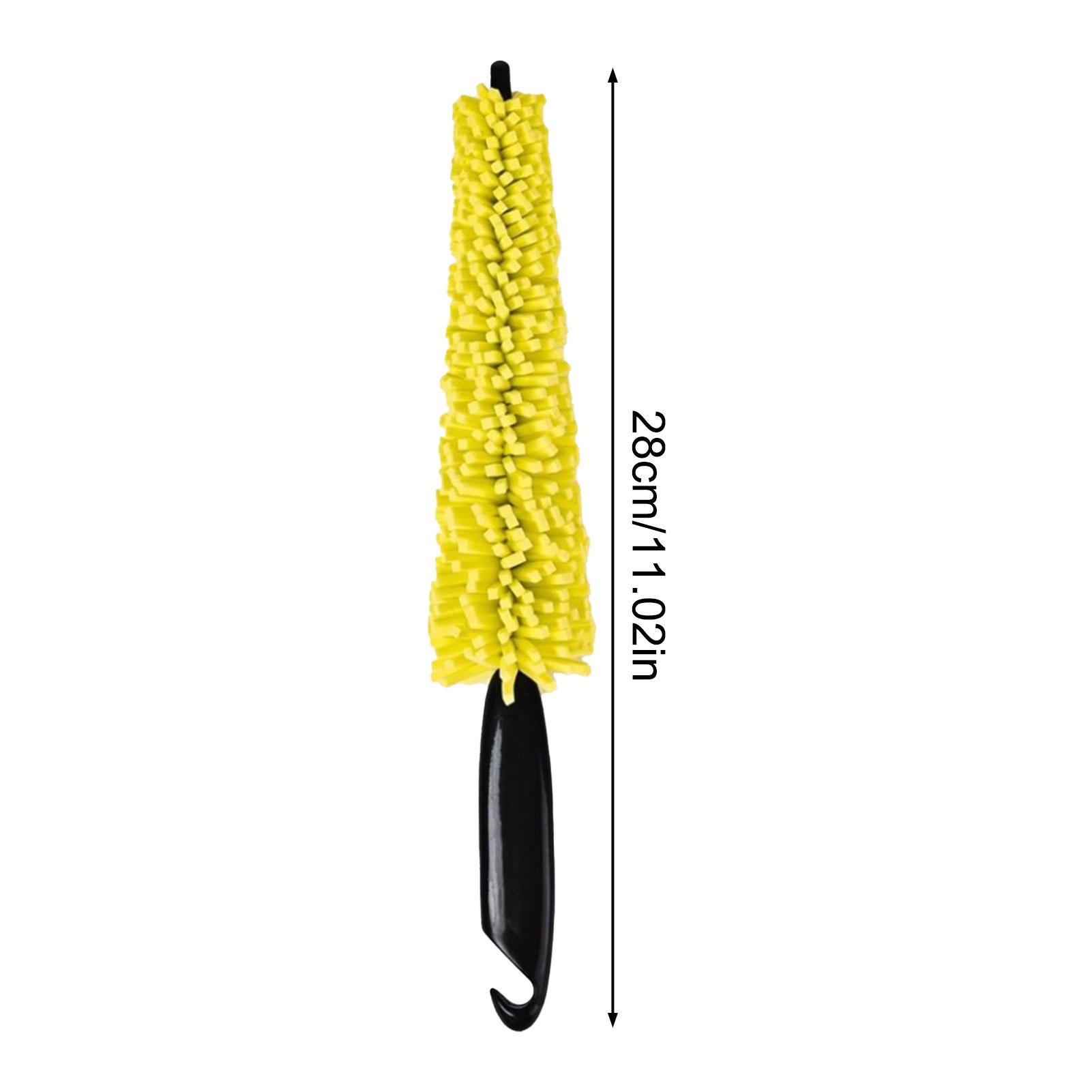 

Sponge Wheel Brush For Car Cleaning Dense Foam Tire Rim Hub Gap Cleaner With Handle Multi-Purpose Cleaning Tool 1pcs