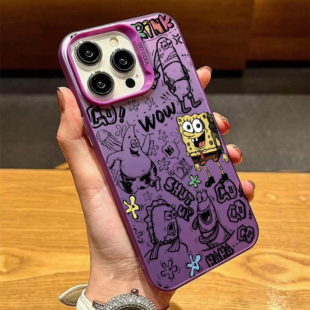 SpongeBob SquarePants for Apple iPhone17/16 mobile phone case 15 color silver 13/1412promax niche