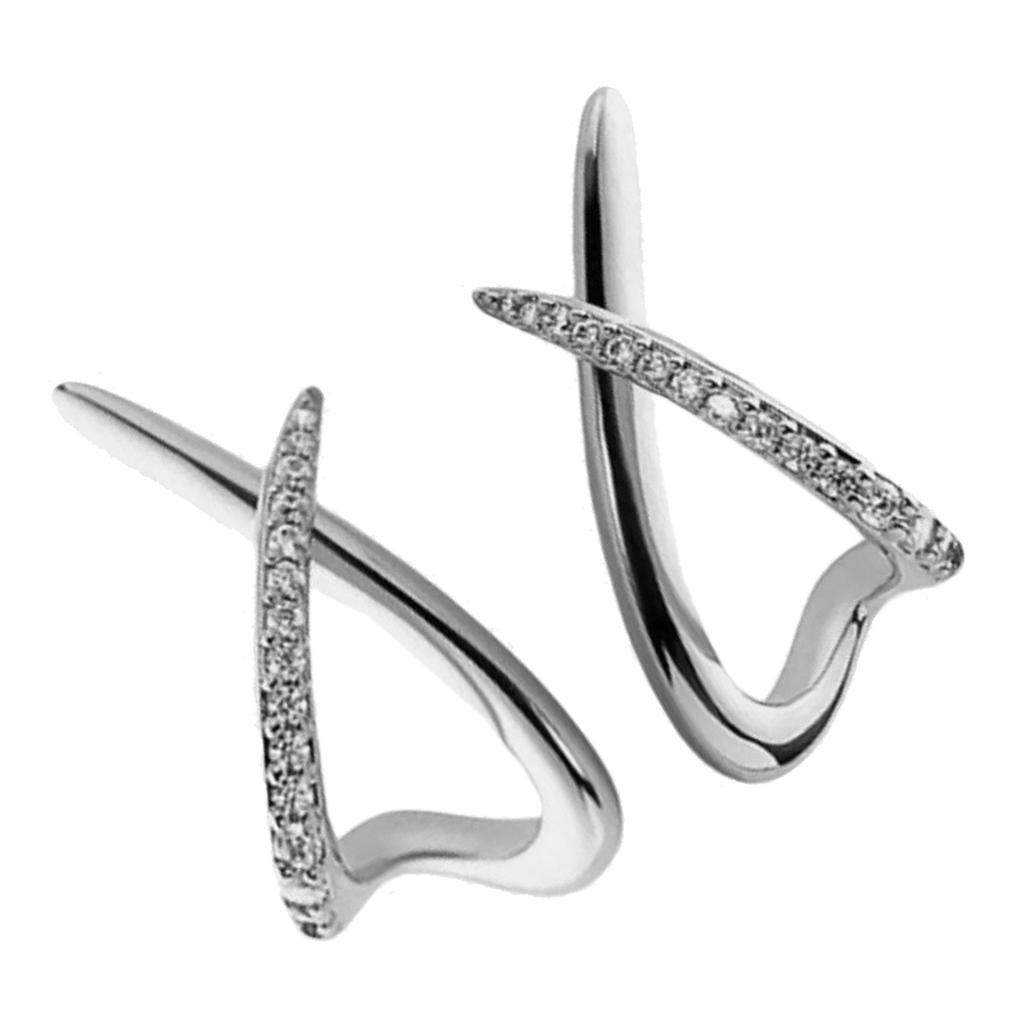 Elegant Crosses Design Studs Earrings Jewelry For Women With Gold or Silver Plated Finish And Hypoallergenic Comfort