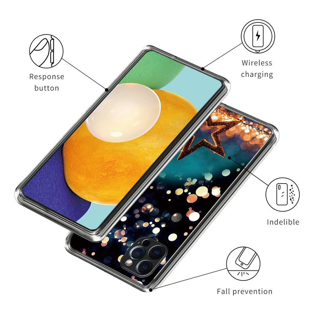 For iPhone 16 Pro Case Pattern Printed Shockproof TPU Phone Cover