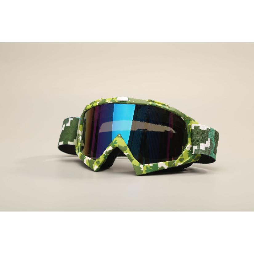 Motorcycle goggles with water transfer print, off-road outdoor riding sports glasses, ski goggles, windproof glasses