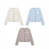 Trendy Daisy Embroidered V-Neck Knit Cardigan Sweater Top Inspired by Park Min Young