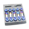 Volk Racing Concealed Heptagon Formula Steel Wheels Lock Lug Nuts Acorn Rim Close End M12x1.25 M12x1.5 Burning Blue