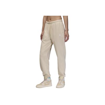 Fleece Solid Color Cuffed Casual Pants Women Bottoms Light-Brown White HJ1360-203