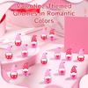 Mini 25Pcs Heart Shaped Doll Decoration Faceless Pvc Ornament Valentine'S Day Gift New Year Creative 1.8Cm X 3.5Cm/0.7In X 1.4In