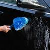 Car Sponge Brush High-efficiency Multi-purpose Blue Window Door Cleaning Tool for Vehicle