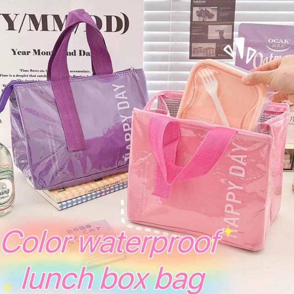 Thickened Waterproof Thermal Lunch Bag Large Capacity Food Insulated Storage Box Picnic Cooler Meal Bag for Adult Kids