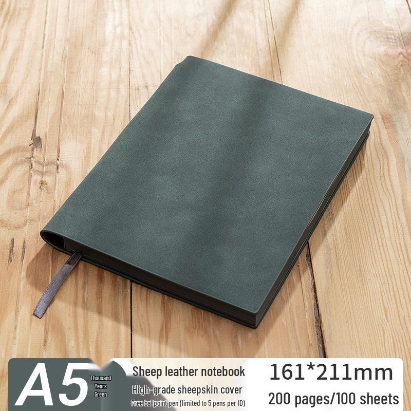 Thickened Sheepskin Business Notebook