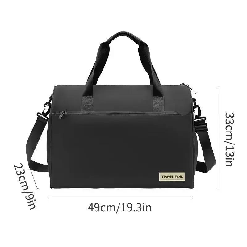 

New Style Large Capacity Travel Handle Bag Travel Storage Bag Short Trip Business Shoulder Handbag Trolley Case Luggage Bag чорний