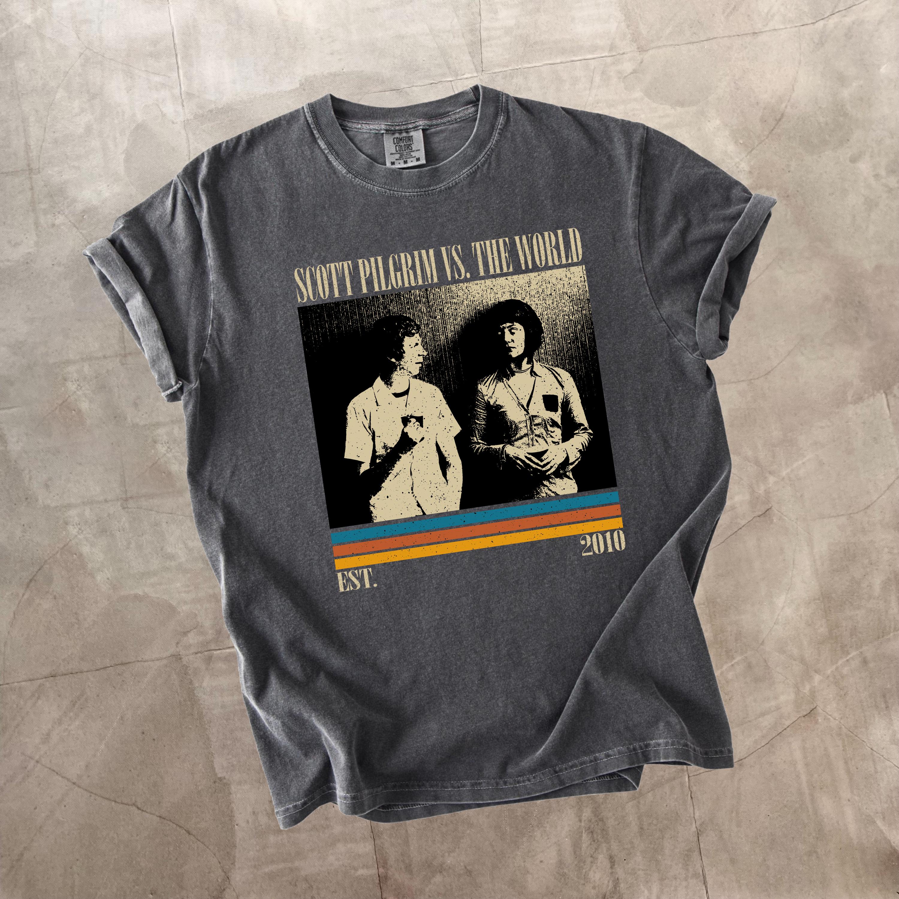 

Scott The Misfit Vs Evil Exes Tshirt Retro Movie Tshirt Printed Pattern Tshirt A Gift for Fans for Both Unisex and Women 3XL
