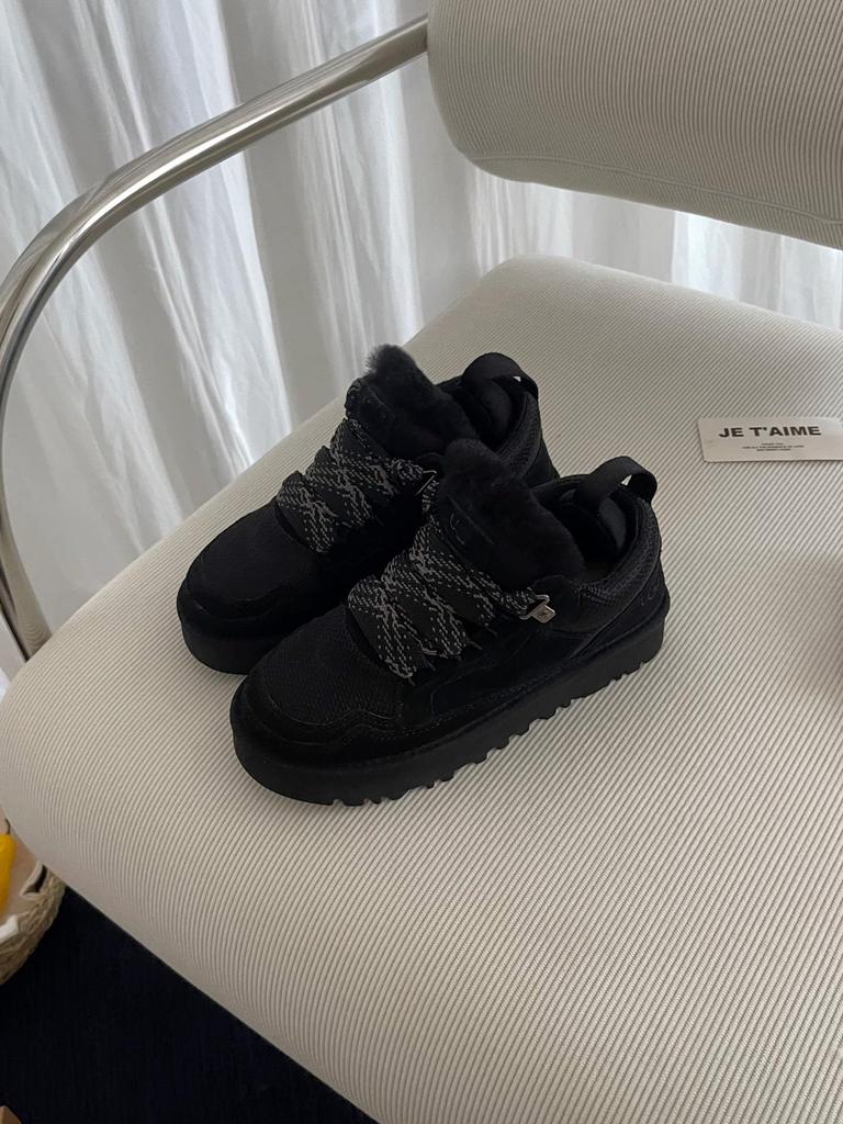 Cizme de zăpadă pentru femei Henan Sangpo cu talpă groasă, căptușite cu blană, din piele de vacă