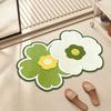 Small Fresh Flowers Diatom Mud Mat Home Bathroom Cute Flower Non-slip Mat Bathroom Absorbent Quick Drying Mat