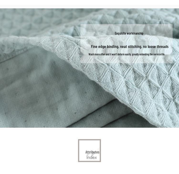 Luxurious Japanese Long-Staple Cotton Waffle Towel: Absorbent, Skin-Friendly, Zero Shedding Face Towel