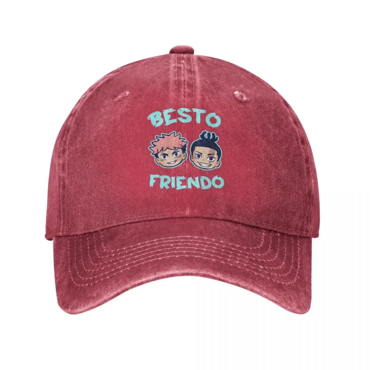 

Classic Baseball Cap Snapback Sunhat Besto Friendo Itadori Aoi Hats Jujutsu Kaisen Anime Washed Washed Casquette Gorras Hip Hop One Size