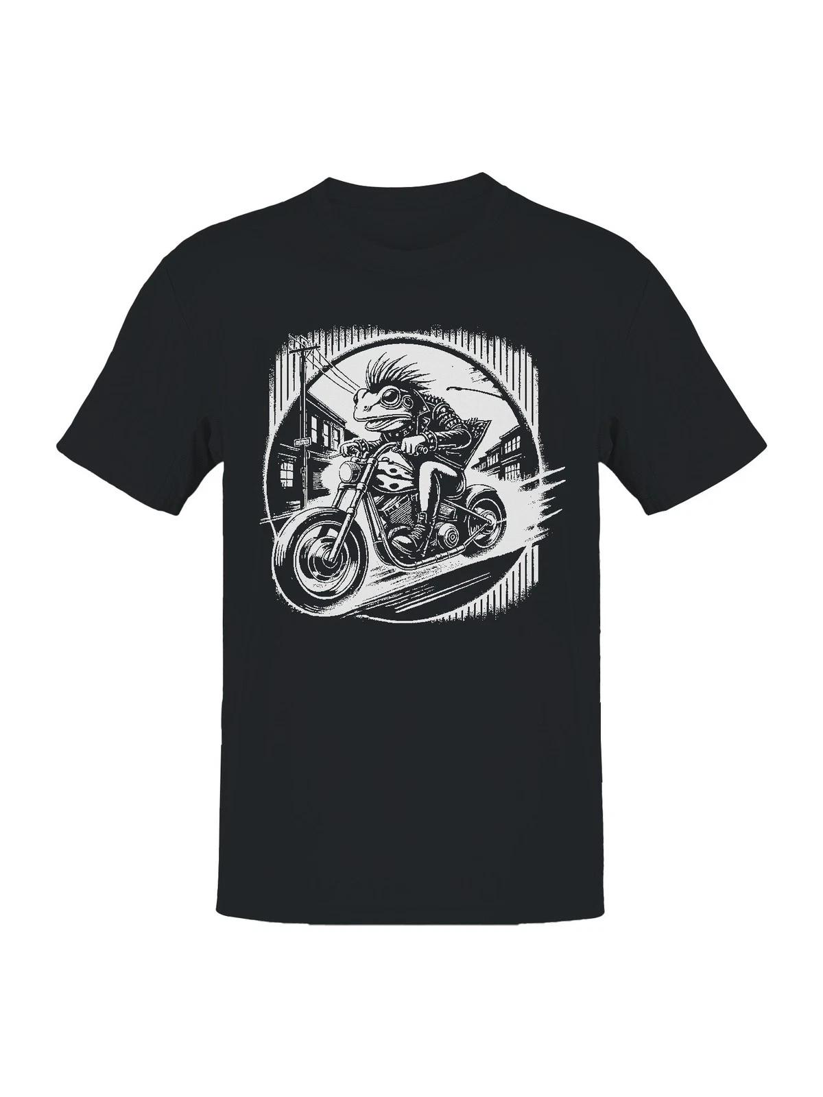 Frog Biker s Midnight Ride Men s T-shirt L