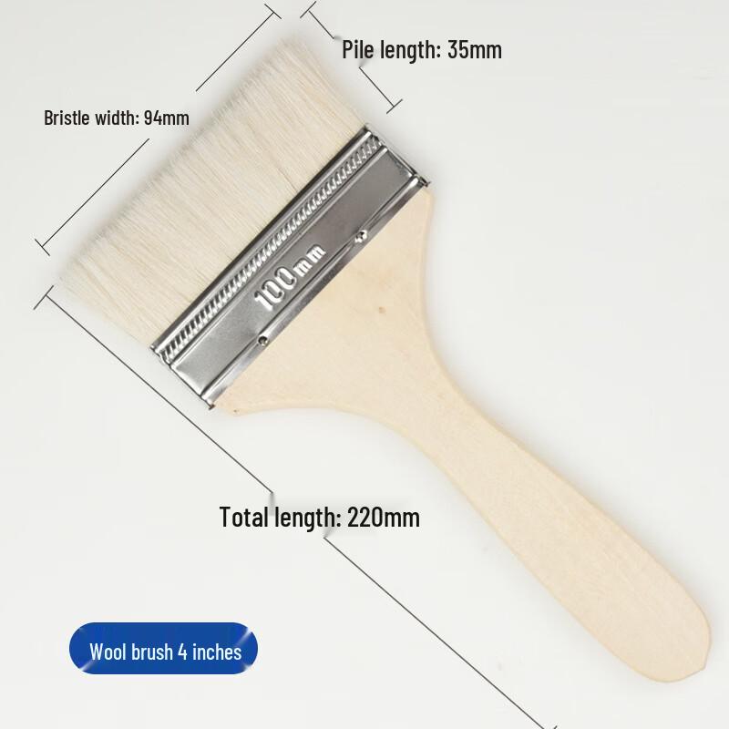 Professional Heat-Resistant Wool Pastry and BBQ Basting Brush