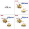 Multi Purpose Brass Three Way Ball Valves Full Port Brass T Type Ball Valves Quick Installation for Water Gas Oil Systems
