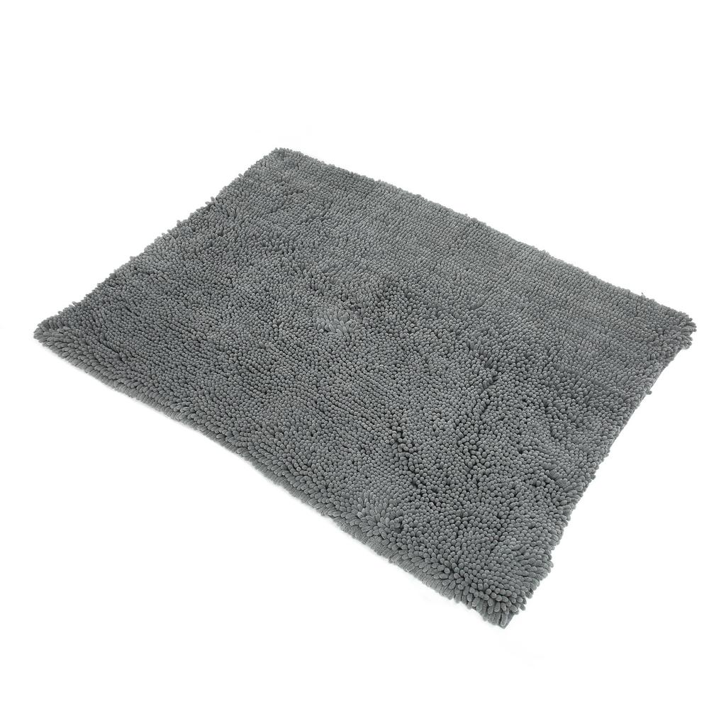 Dog Chenille Mud Mat Soft Water Absorption Slip Resistant Bottom Doormat for Indoor