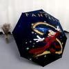 1pc Disney Fantasia Mickey Mouse Sorcerer's Apprentice Magic Wand Automatic Opening and Closing Umbrella - Lightweight 3-Fold Design, Suitab