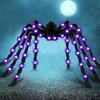 Yousheng Halloween Giant Light Up Spider Scary Realistic Hairy LED Spider with Bendable Legs for Indoor Outdoor Halloween Yard Home House Decor