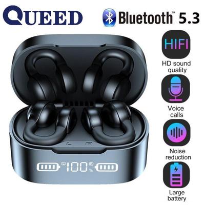 Auriculares Bluetooth con punta inalámbrica, oreja colgante, dos orejas, uso cómodo, llamadas deportivas de alta calidad