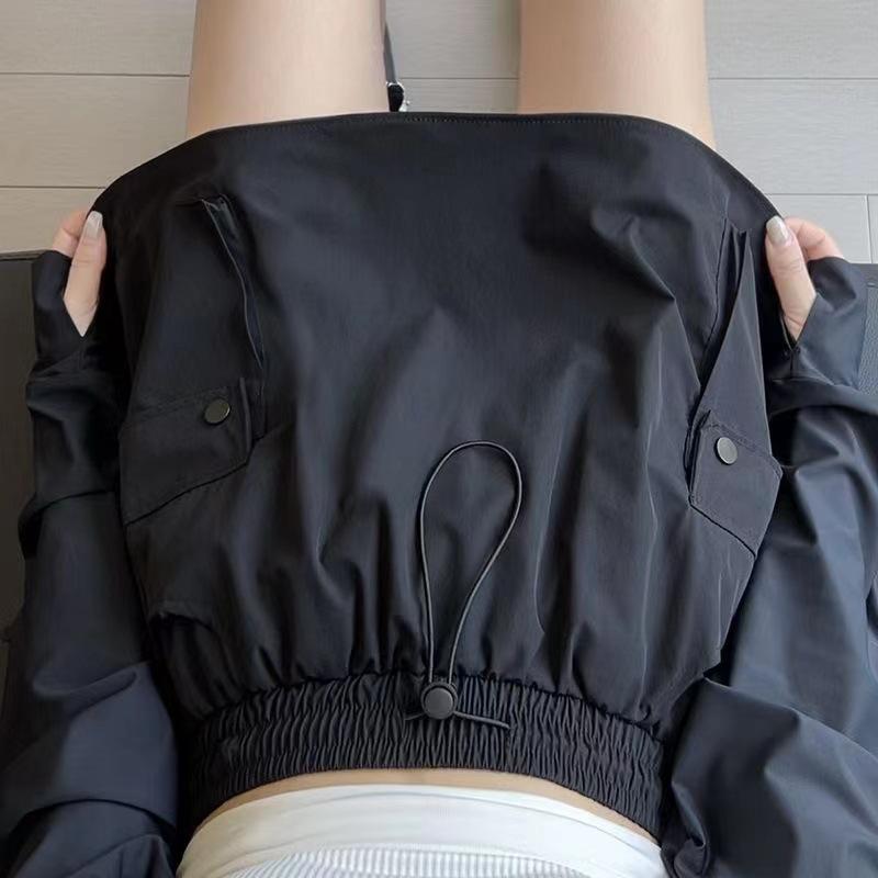 Street Hot Girl Drawstring Elastic Waist Work Skirt Retro Summer Slim College Style Hip-pack Skirt