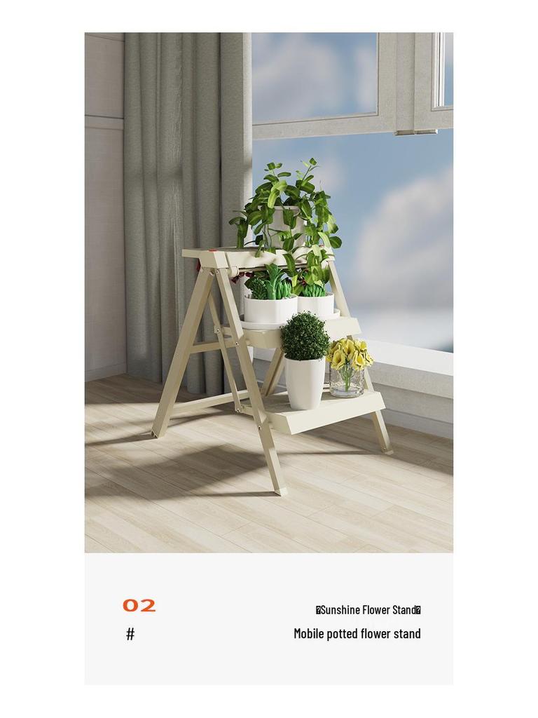 Kangya Le Multifunctional 3-Step Aluminum Folding Ladder for Home