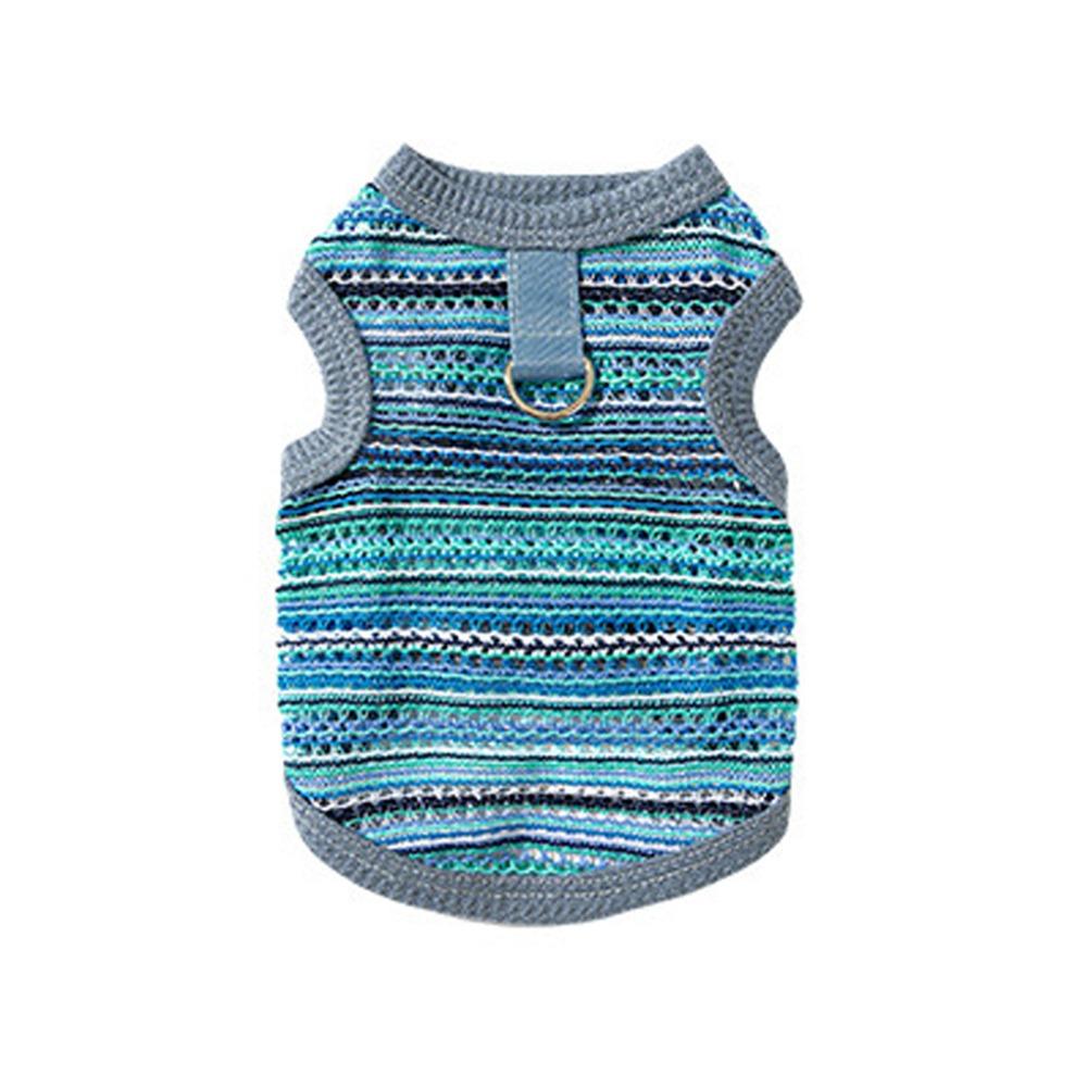 

Summer Thin Pet Mesh Vest Sleeveless Dog Sweatshirt Pet Costumes Pet Clothes Pet Supplies L синий