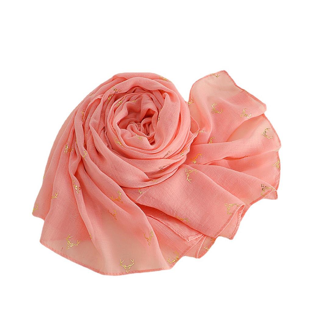 Cotton and Linen Scarf for Women In Spring  Autumn and Winter Long Thin Silk Scarf Korean Version Versatile and Fashionable Beige Shawl