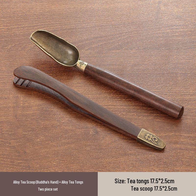 Gongfu Tea Accessories - Black Ebony 3-Piece Tool Kit