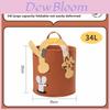 Childrens Plush Toy Storage Bin With Thick Felt Material For Clothes And Toys