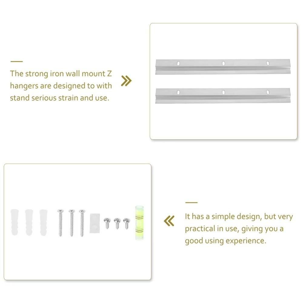 100mm/152mm Picture Frame Hanging Z Clamps Z Clamp Mounting Hardware Metal Brackets Bracket Style French Cleat System