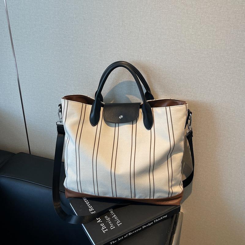 Große Kapazität Nische gestreifte Tragetasche Damen Premium-Sinn Tasche Sommer vielseitige Umhängetasche